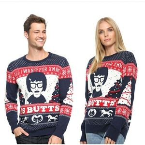 Bob’s Burgers Tina Butts Christmas Sweater
